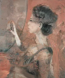 Mujer en el espejo, 2019 (óleo sobre lienzo)