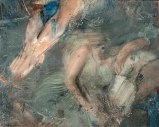 Mujer tumbada en el sofá, 2015 (óleo sobre lienzo)