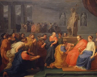 Las doce provincias del imperio rindiendo homenaje a Francisco I (Borbón), por Nicola de Laurentis (1783-1832).