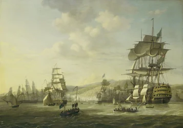 La flota anglo-holandesa en la bahía de Argel