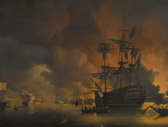 El incendio de los muelles de Argel