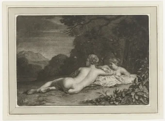 Paisaje con dos ninfas