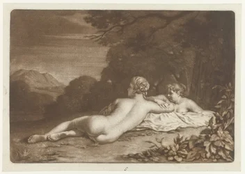 Paisaje con dos ninfas