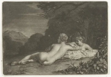 Paisaje con dos ninfas