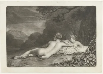 Paisaje con dos ninfas