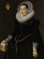 Retrato de Johanna Le Maire, esposa de Pieter van Son, c.1622-29