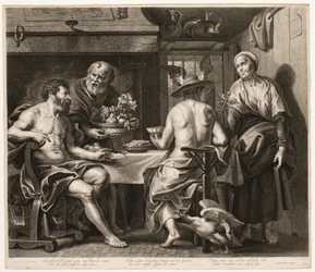 Júpiter y Mercurio con Baucis y Filemón