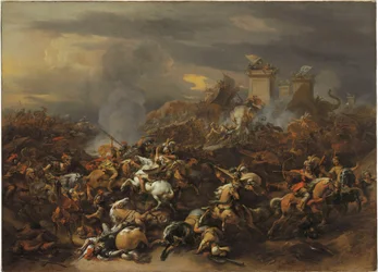 La batalla entre Alejandro y Porus