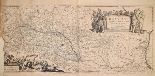 Danubius fluuius Europae maximus a fontibus ad ostia cum omnibus flumnibus ab utroque latere in illum defluentibus