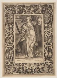 Judith, lámina seis de Los Nueve Dignos