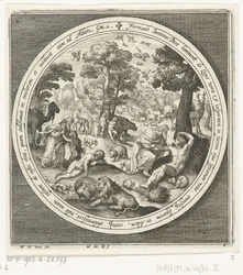 Sexto Día de la Creación: Dios crea los animales y Adán y Eva Desde la creación hasta la expulsión del paraíso (título de la serie)