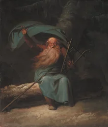 Ossian cantando su canto del cisne