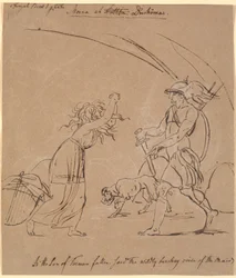 Escena de Ossian; Morna y Duchomar