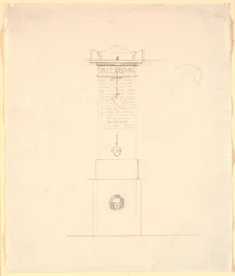 Boceto para un monumento conmemorativo para Sinclar (Sinclair)