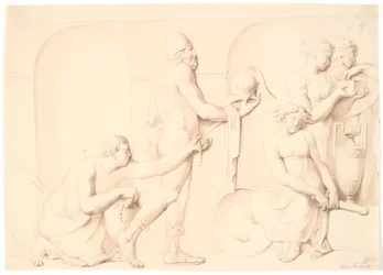 Ulises descubre a Aquiles entre las hijas de Licomedes