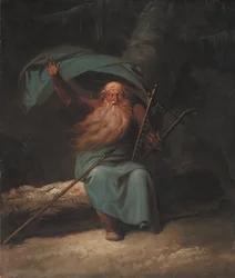 Ossian cantando su canción del cisne, 1780-1782