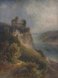 Burg Rheinstein, Castillo Rheinstein, 1923
