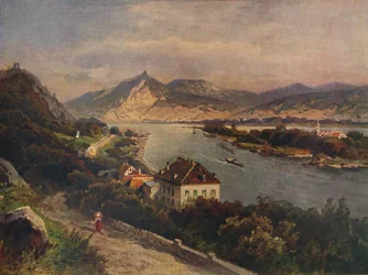 Rolandseck - Isla Nonnenwerth y Siebenebirge, 1923