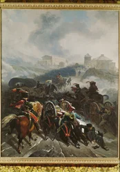 El ejército francés cruza la Sierra de Guadarrama en diciembre de 1808 ...