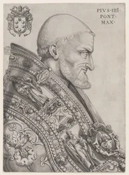 Retrato del Papa Pío IV, mediados del siglo XVI