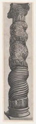 Speculum Romanae Magnificentiae: Columna Enroscada Grotesca en San Pedro, siglo XVI