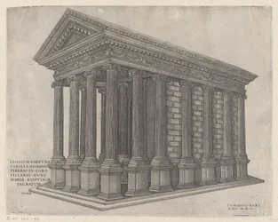 Templo de Fortuna, Roma, 1550