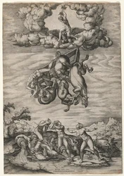 La caída de Faetón, c. 1545