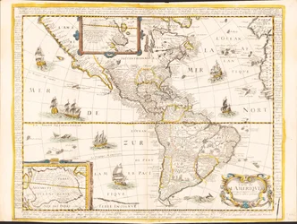 Mapa de América - corregido, y aumentado, sobre todos los otros cy antes. LOC 2008622045