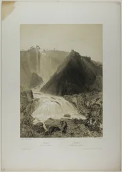 Terni: Marble Falls, lámina veinte de Italie Monumentale et Pittoresque