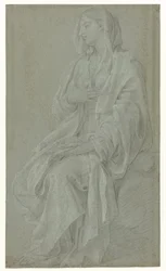 virgen sentada