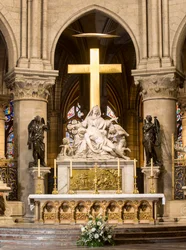 Descendimiento de la Cruz, Altar Mayor, Notre Dame, París, c.1695-1705 (mármol)
