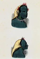 Nativo de Vanou y jefe de Vanou (Vanikoro)