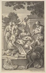 Composición alegórica celebrando las Humanidades, 1695