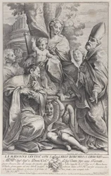 Virgen y Niño con San Liborio y Carlo Borromeo, 1693-95