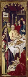 Tríptico: María Magdalena lavando los pies de Jesús (panel derecho)