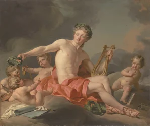 Apolo corona las Artes