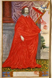 Mazarin, Jules, Cardenal De la Panegyrique illustre des Hommes celebres de notre Siecle Miniatura sobre pergamino MS 2213 ... (miniatura sobre pergamino)