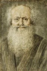 Retrato de un hombre con barba, busto