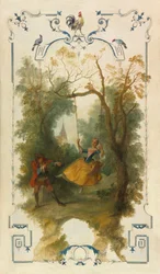 El columpio, c.1723-27 (óleo sobre lienzo)