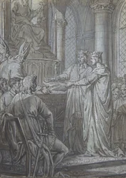 Luis III y Carlomán dan a los obispos del reino la seguridad de su fidelidad en 882