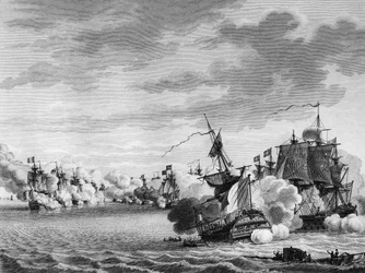 Guerra de la Revolución Francesa y Movimientos Antirrevolucionarios: Batalla del barco francés 
