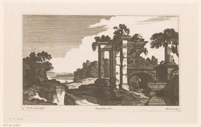 Paisaje con ruinas antiguas