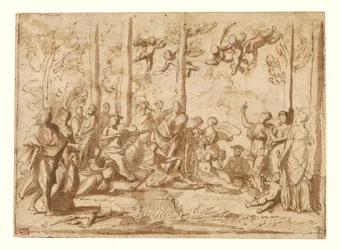 Apolo y las Musas en el Parnaso