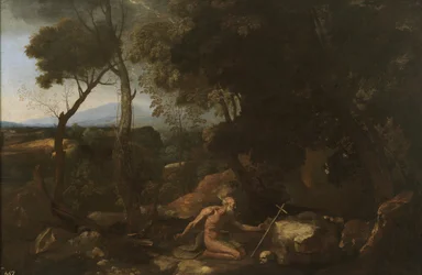 Paisaje con San Pablo el Ermitaño, 1638