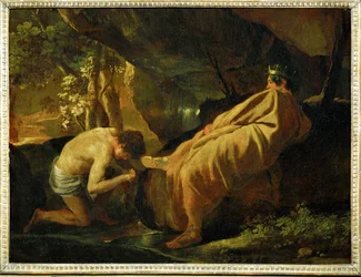 Midas en el nacimiento del río Pactole (pintura sobre lienzo)