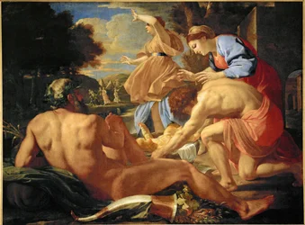Moisés expuesto por su madre (óleo sobre lienzo)