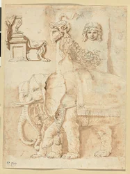 Estudios sobre Andrea Mantegna, Giulio Romano y la Antigüedad