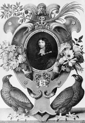Retrato de Jean-Baptiste Colbert (1619-1683), estadista francés, grabado por Nicolas Robert (1614-1685)