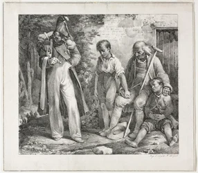 Pidiendo limosna, 1819