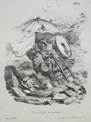 Bocetos litográficos: ¡Es el fin del mundo! portada, 1824